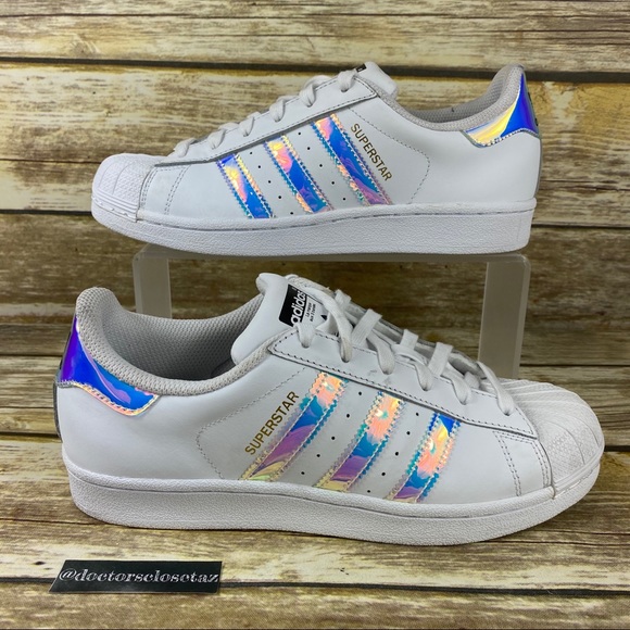 adidas superstar white iridescent